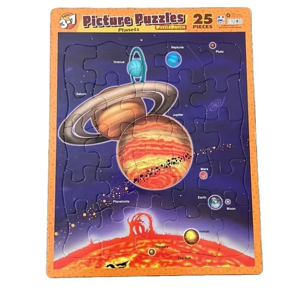 1999 Puzzle Patch Kids Planets Picture Puzzle 25 pieces - Picture 4 of 4